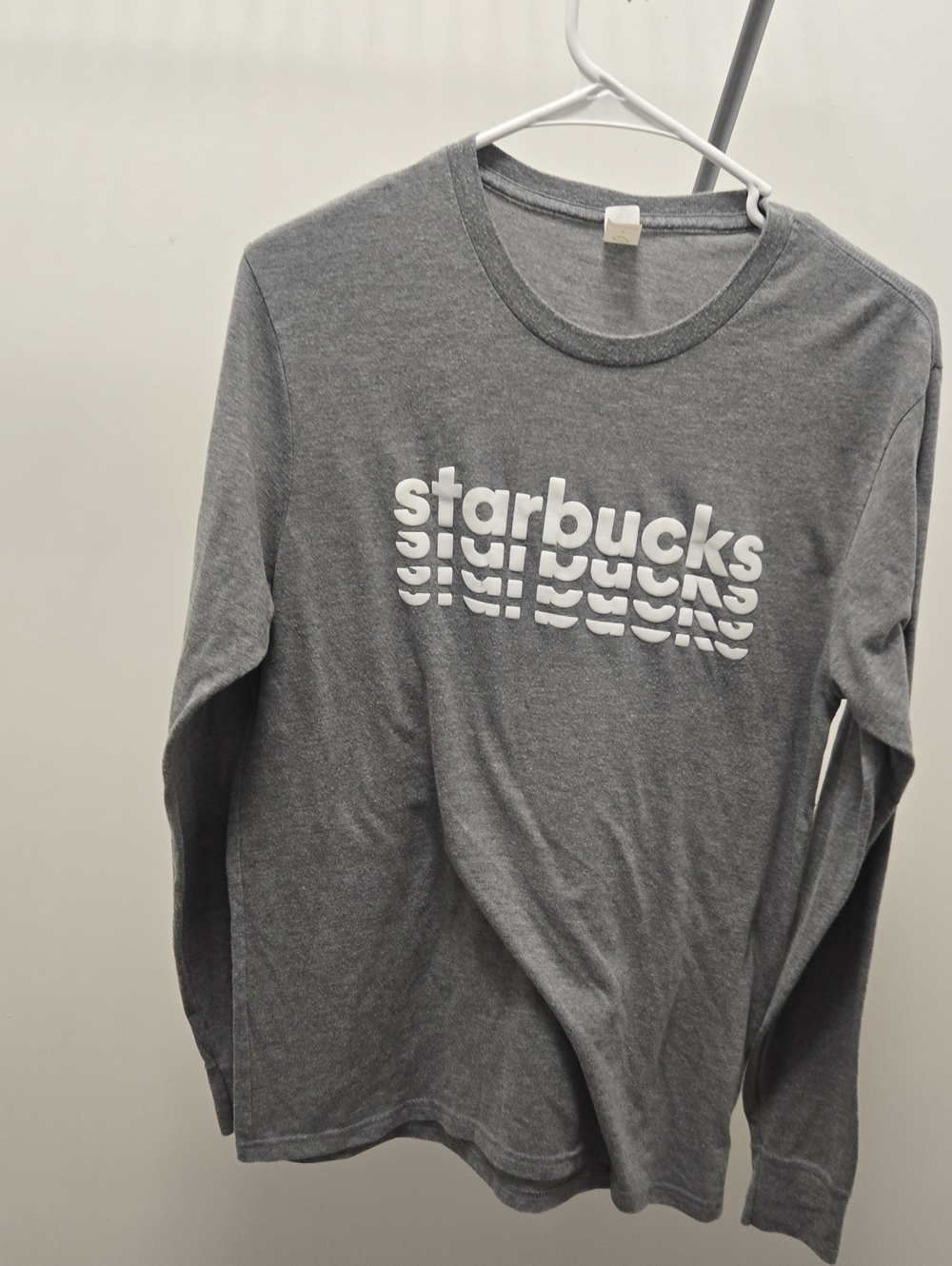 Starbucks Gray Long-Sleeve Logo Tee